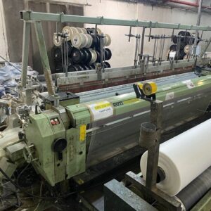 SULZER P7100,1~COLOR IN 390CM TECHNICAL FABRIC IN CAM MOTION.