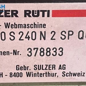 SULZER RUTI G6100 8~COLORS IN 240CM IN ELECTRONIC DOBBY 2600.