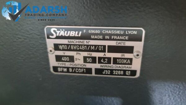 DORNIER PTS 8/J,8~COLORS IN 190CM WITH STAUBLI ELECTRONIC SINGLE & DOUBLE JACQUARD DX80. - Image 3