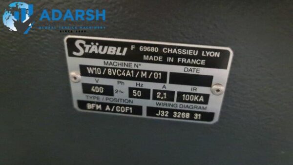 DORNIER PTS 8/J,8~COLORS IN 190CM WITH STAUBLI ELECTRONIC SINGLE & DOUBLE JACQUARD DX80. - Image 4