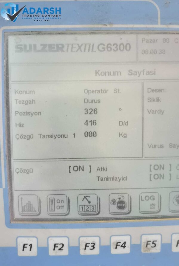 SULZER G6300,8~COLORS IN 200CM & 220CM WITH STAUBLI DOBBY. - Image 8
