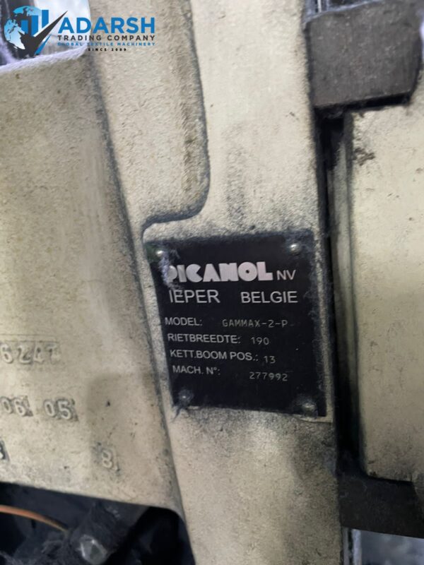 PICANOL GAMMAX 525,2~COLORS IN 190CM WITH STAUBLI CAM 1661. - Image 12