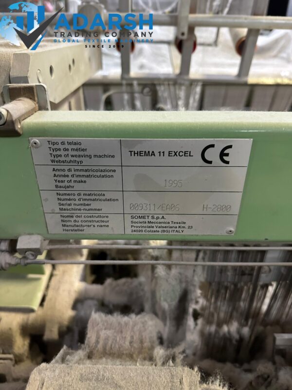 SULZER THEMA 11 EXCEL,8~COLORS IN 280 CM WITH  STAUBLI CAM - Image 8